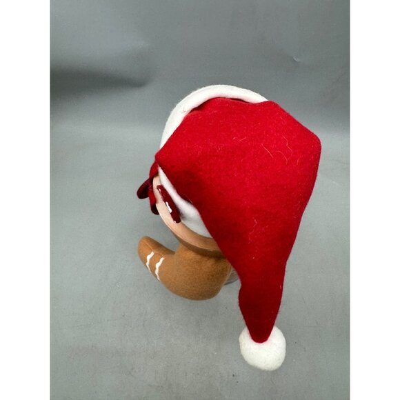 Jetmax Gingerbread Man Decorative Christmas Container With Santa Hat 16" READ - Picture 6 of 10